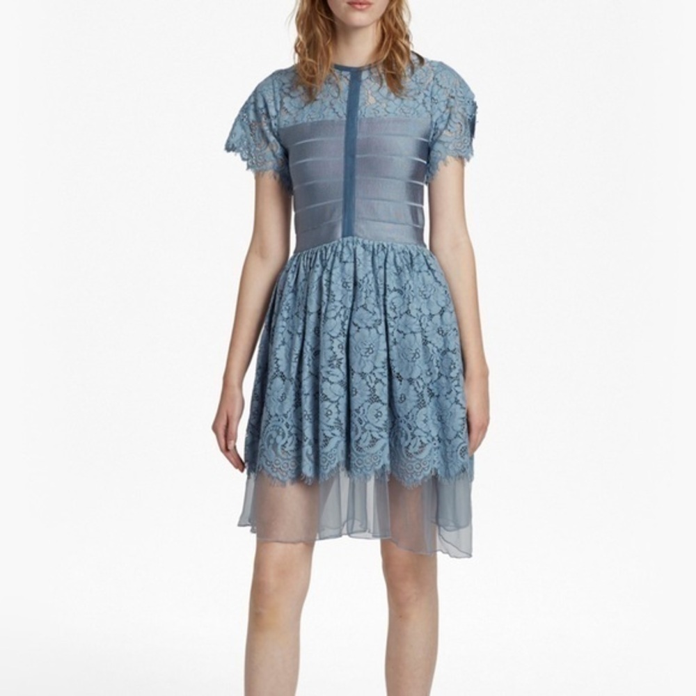 French connection bandage lace dress